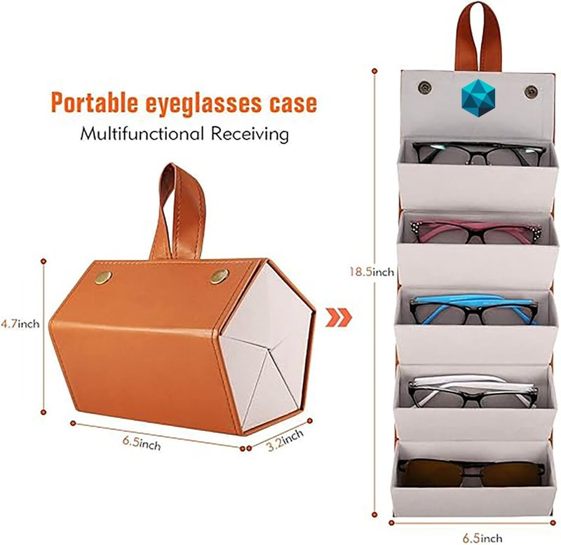 BOLDSTUFF Premium Sunglass Organizer - Travel Case for Multiple Pairs, Portable Sunglasses Case with Slots - Image 5