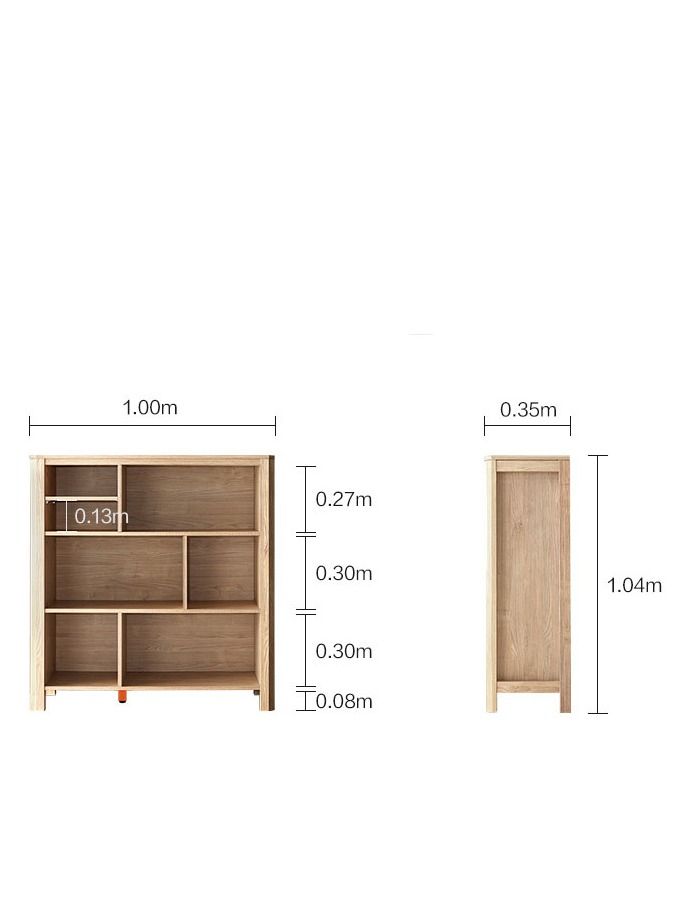 LINSY Sturdy Home Office Desk With Side Library, Large Shelves  - LINSY - Image 5