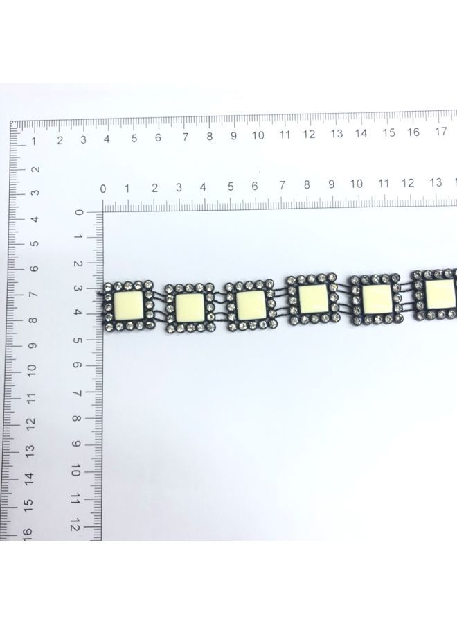 NIBEMINENT Square Shaped Trimming Lace Off White 19millimeter - Image 3