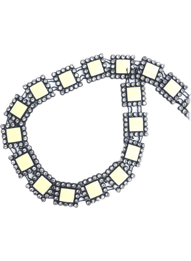 NIBEMINENT Square Shaped Trimming Lace Off White 19millimeter - Image 1