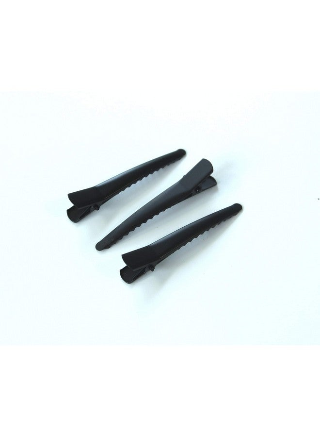 All In One Hair Clip For Diy (45Mm Black Single Prong Alligator Clip) - Image 1