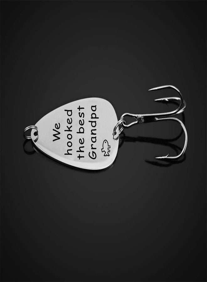 Sisadodo Gifts for Grandpa Papa Grandfather We hooked the best Grandpa Fishing Lure Fisherman Gift for Fathers Day Christmas Birthday from Grandchildren - Image 4
