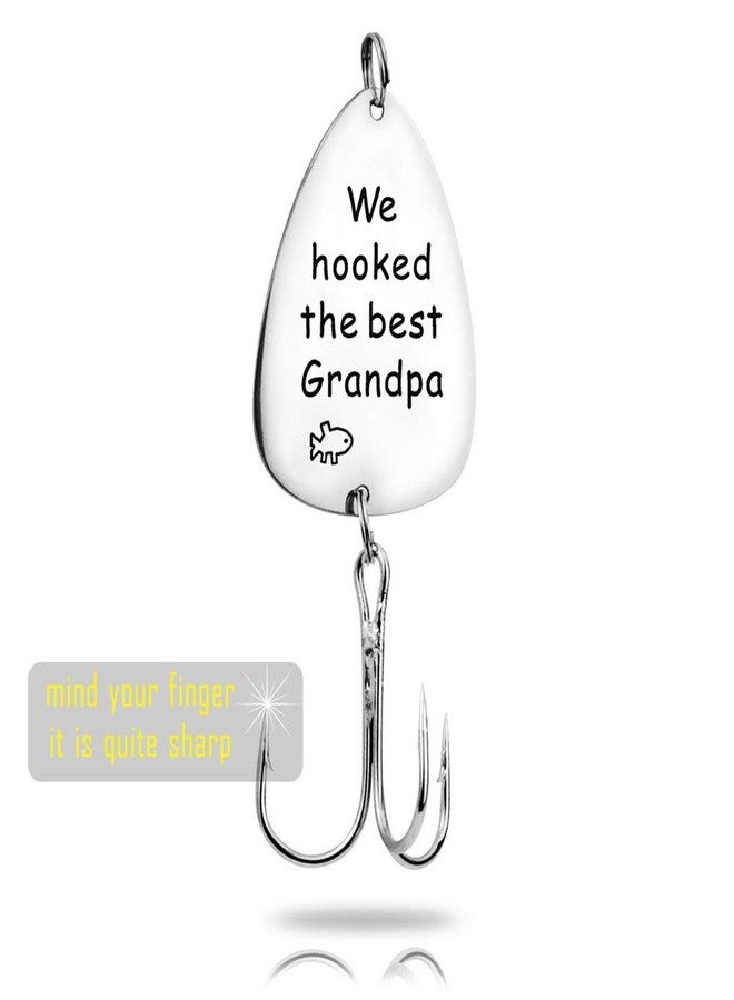 Sisadodo Gifts for Grandpa Papa Grandfather We hooked the best Grandpa Fishing Lure Fisherman Gift for Fathers Day Christmas Birthday from Grandchildren - Image 2