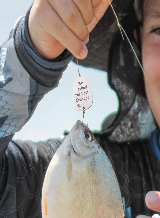 Sisadodo Gifts for Grandpa Papa Grandfather We hooked the best Grandpa Fishing Lure Fisherman Gift for Fathers Day Christmas Birthday from Grandchildren - Image 5