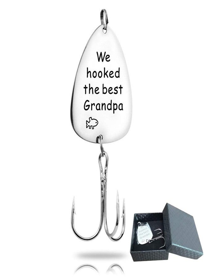 Sisadodo Gifts for Grandpa Papa Grandfather We hooked the best Grandpa Fishing Lure Fisherman Gift for Fathers Day Christmas Birthday from Grandchildren - Image 1