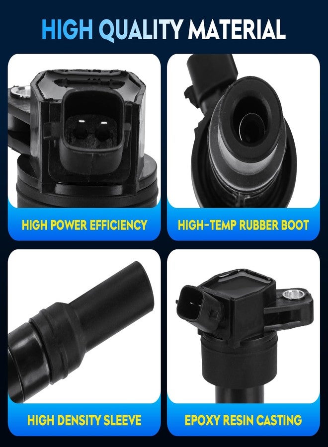 AEagle Ignition Coil Pack for Hyundai Elantra Coupe GT Tucson Kia Forte Koup Forte5 Soul 2L 1.8L 1.6L L4 2011 2012 2013 2014 2015 2016 2017 2018 2019 2020, UF-651, 27300-2E000 4pcs - Image 2