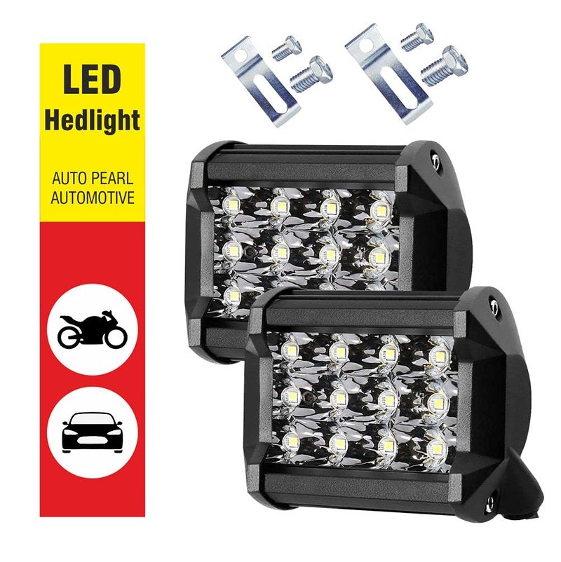Auto Pearl 12 LED Bar Light Universal Bike Car Fog Light - Hi Power - SMD LED Bar Light for Off Roading Bikes Cars SUV ATV - Fitting for - Hero Xpulse 200S Set of 2 (48W) - Image 4