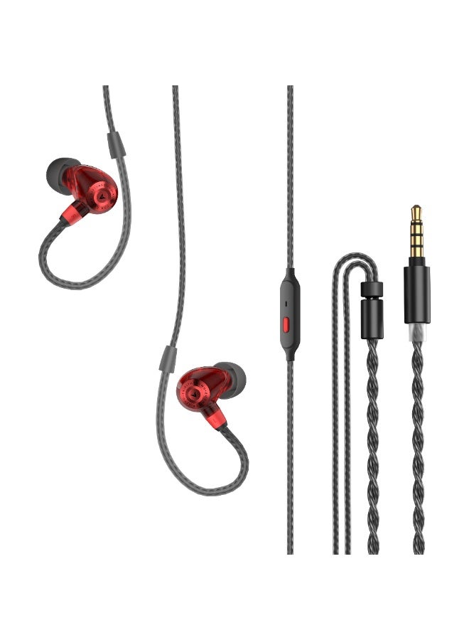 PIVA H8-R In-Ear Headphones, 3.5mm High-Definition Driver for Gaming and Music, HiFi Sound, Dual-Chamber Stereo Headphones with Powerful Bass, Detachable 120cm Wired Headphones - Image 1