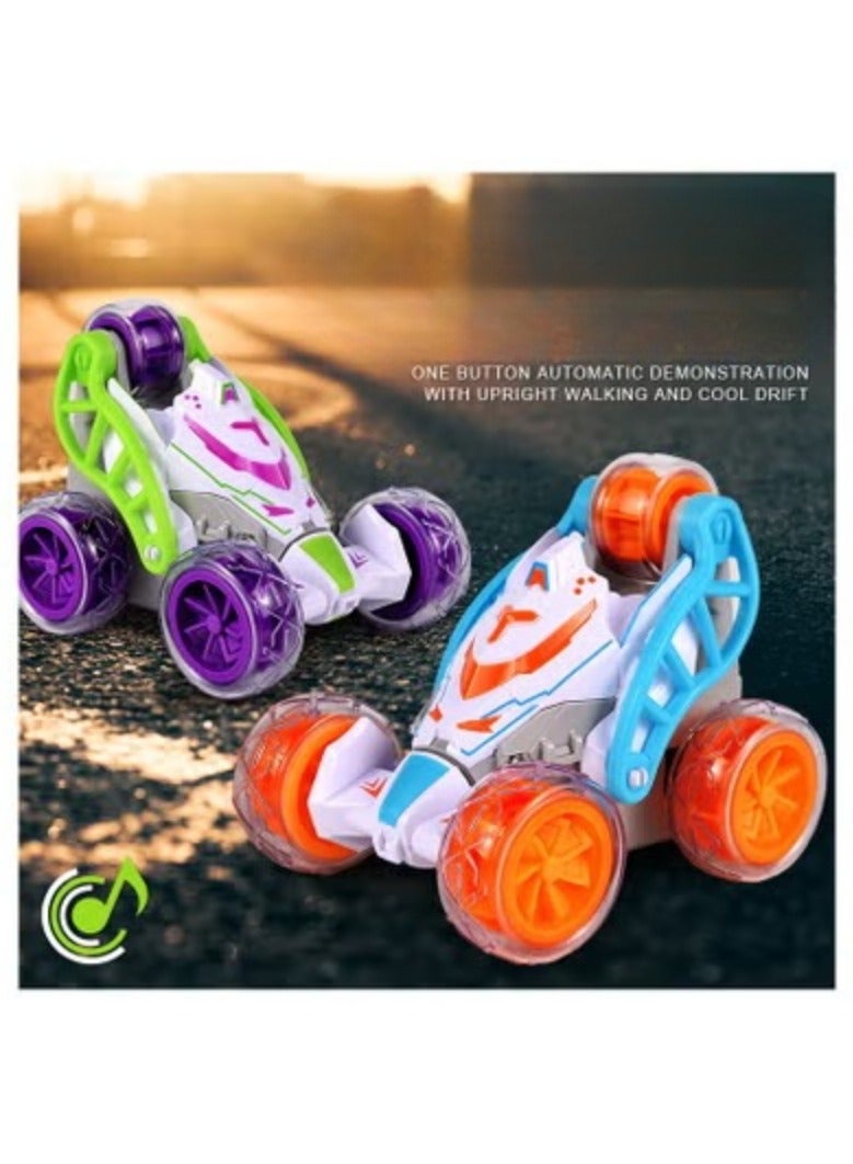 ليكسادا سيارة عالية السرعة يتم التحكم فيها عن بعد، سيارة RC للأطفال: دوران 360 درجة، ضوء، تأثير خاص على الوجه، رذاذ رذاذ، موسيقى، 2.4 جيجا هرتز Drift Stunt RC Car Offroad للأطفال، هدية للأطفال في المدرسة - Image 3