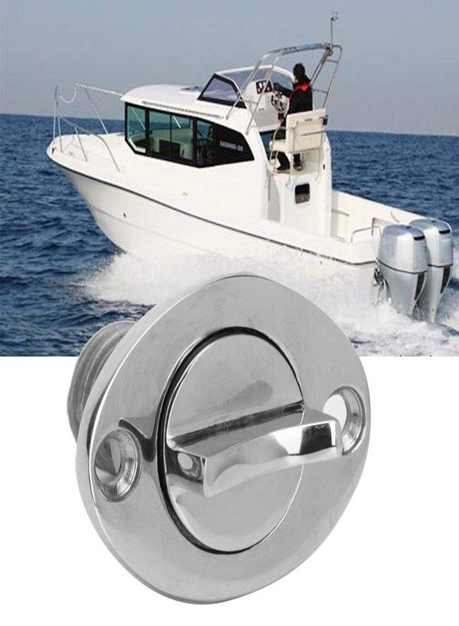 Hilitand Oval Garboard Drain Plug, 316 Stainless Steel Boat Plug Fits 1'' Hole, Thread for 3/4'' - Image 3