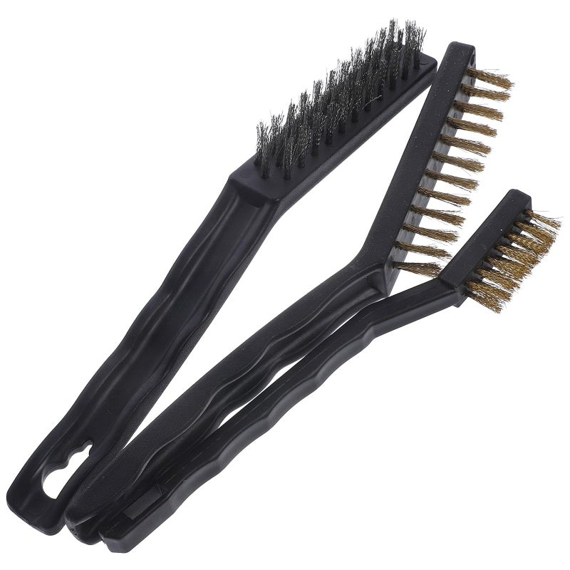 Brass Wire Brush For Tough Stains Automotive Kitchen Bathroom Crevice Cleaning - Image 2