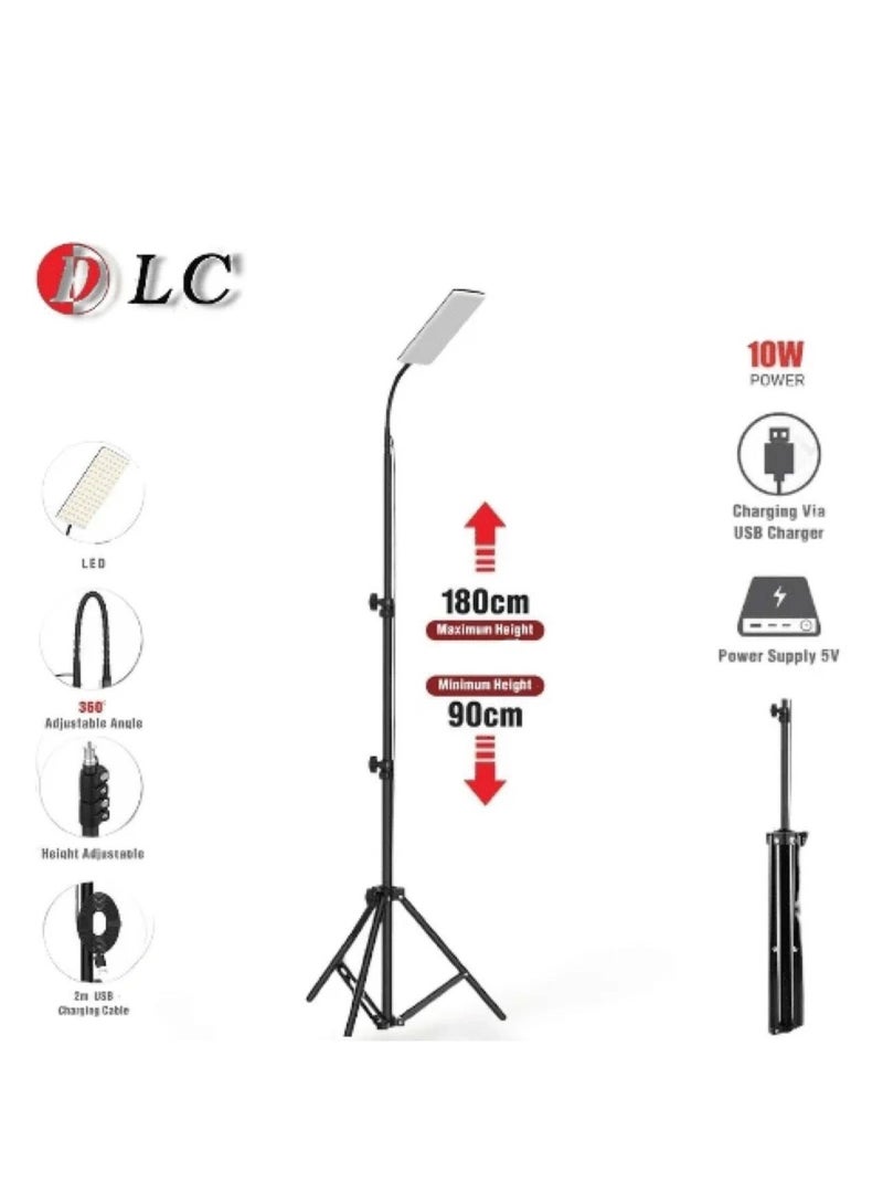 DLC-32877 LED Light with Tripod Stand multiple features make it ideal for use in the home, office, or studio. - Image 2