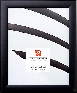 Craig Frames 1WB3BK 17 by 24-Inch Picture Frame, Smooth Wrap Finish, 1-Inch Wide, Black - Image 1
