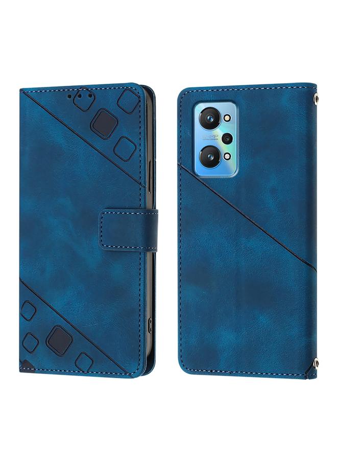 اس-توب جراب لهاتف Realme GT Neo 3T مصنوع من الجلد المنقوش بملمس الجلد - Image 2