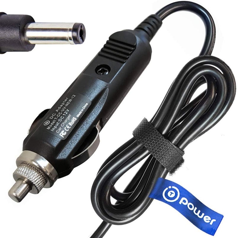 تي باور شاحن سيارة (9V ~ 12V) AC DC متوافق مع مشغل DVD محمول من سيلفانيا مقاس 7 و8 و9 و10 بوصة وإمداد ميني نتبوك سيلفانيا SYNET7WID - Image 2