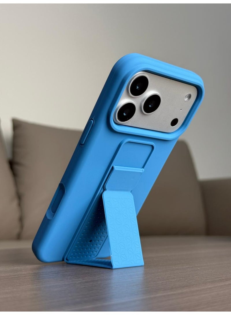 No branded Premium Silicone Kickstand Case – Slim Protective Cover with Foldable Stand for Everyday Use - Image 1