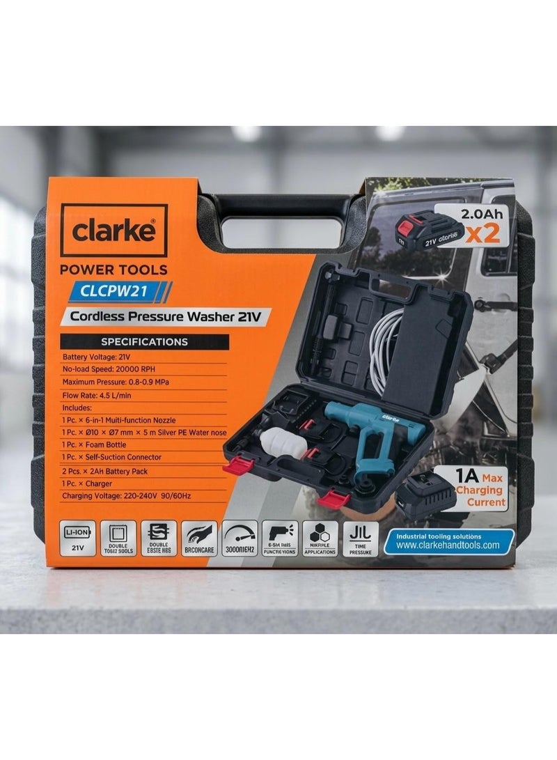 كلارك Cordless Pressure Washer 21V - Image 2