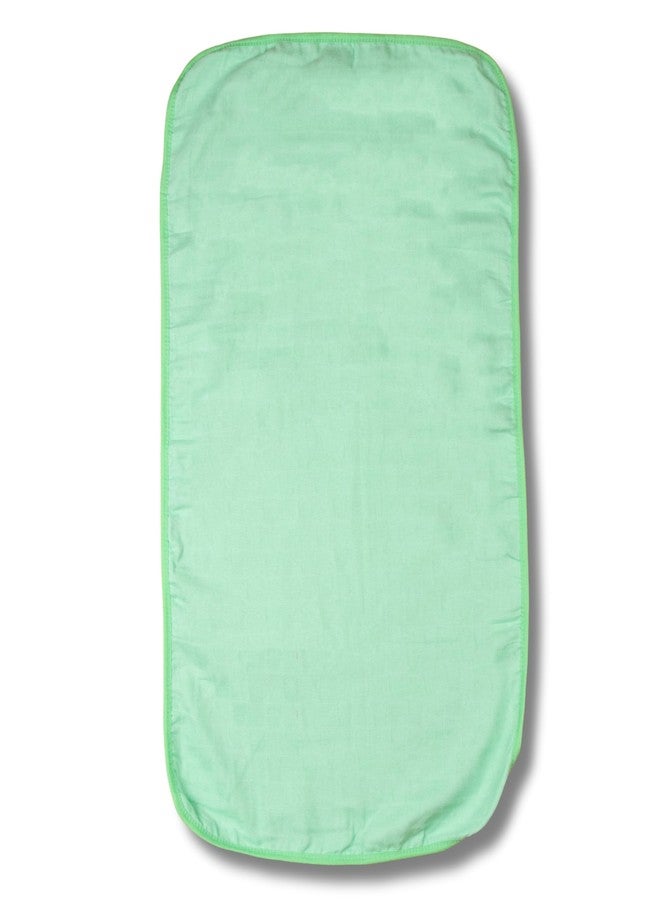 Tinycare Cotton Bath Towel for New Born Baby, Extra Soft Muslin Fabric Printed Towel for Kids/Toddler/Infants 33 x 19cm, Quick Absorbent, Reusable Regular Towel (Green- Pack of 1) 0-12 Months