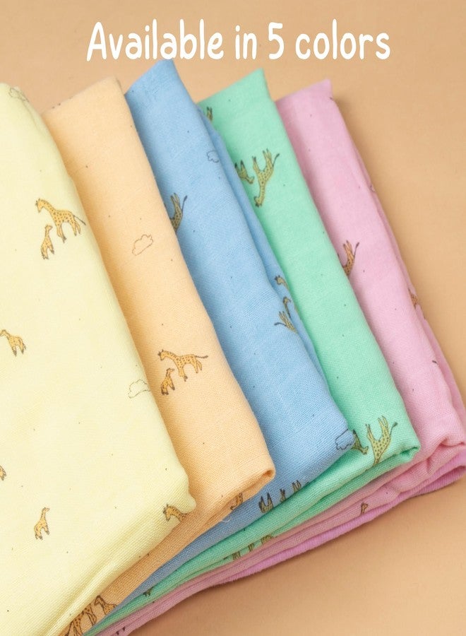 Tinycare Cotton Bath Towel for New Born Baby, Extra Soft Muslin Fabric Printed Towel for Kids/Toddler/Infants 33 x 19cm, Quick Absorbent, Reusable Regular Towel (Green- Pack of 1) 0-12 Months - Image 3