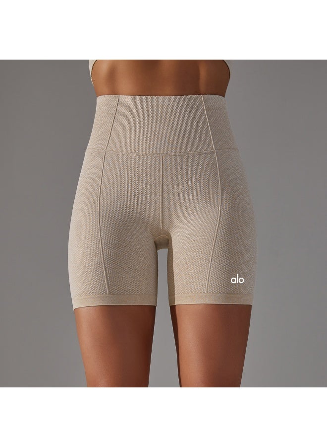 ألو يوغا ALO shorts for women, high waist, abdominal compression, hip lifting, fitness pants ﻿ - Image 1