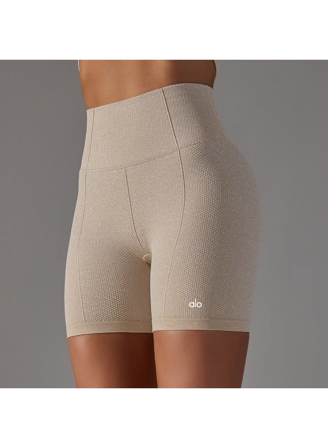 ألو يوغا ALO shorts for women, high waist, abdominal compression, hip lifting, fitness pants ﻿ - Image 2