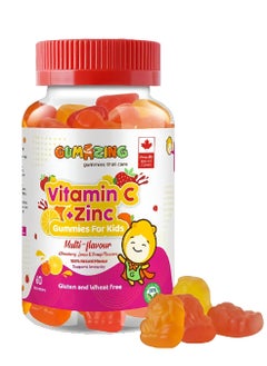 gumazing Gummies Vitamin C + Zinc - 60 Gummies for Kids 