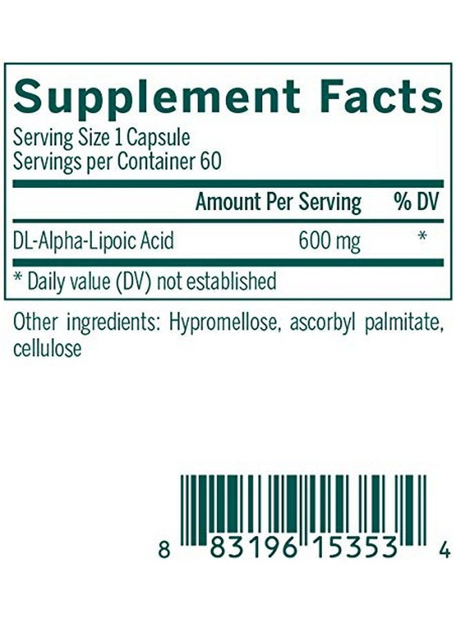 Genestra Brands Super Lipoic Acid - Alpha Lipoic Acid to Support Metabolism & Anxtioxidants - 60 Capsules - Image 2
