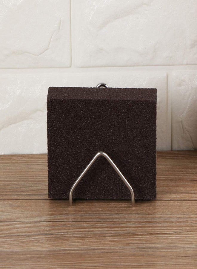 Saycker Stainless Steel Kitchen Sink Caddy Sponge Holder with Suction Cups Kitchen Organizer Rack (size:7.4cm x 6cm) - Image 4