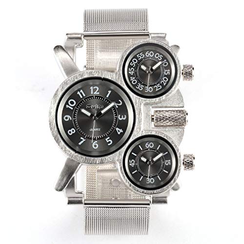 Oulm Military Watches with Three Movt Design and Stainless Steel Band - Image 1