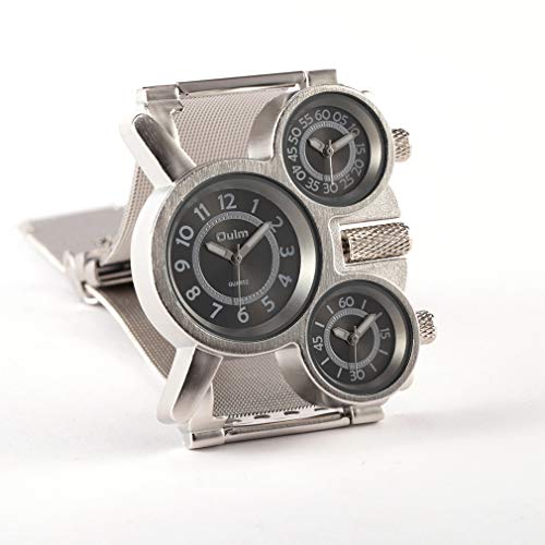 Oulm Military Watches with Three Movt Design and Stainless Steel Band - Image 4