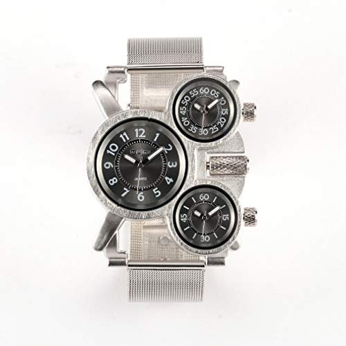 Oulm Military Watches with Three Movt Design and Stainless Steel Band - Image 5
