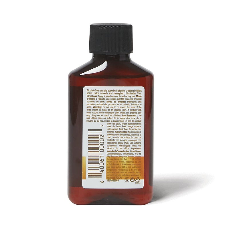 One N Only One 'n Only Argan Hair Oil, Lightweight, Non-Greasy Formula for All Types of Natural Hair, Wigs and Extensions. Adds Shine, Helps Tame Frizz 60 ml (2 oz) Convenient Travel - Image 2