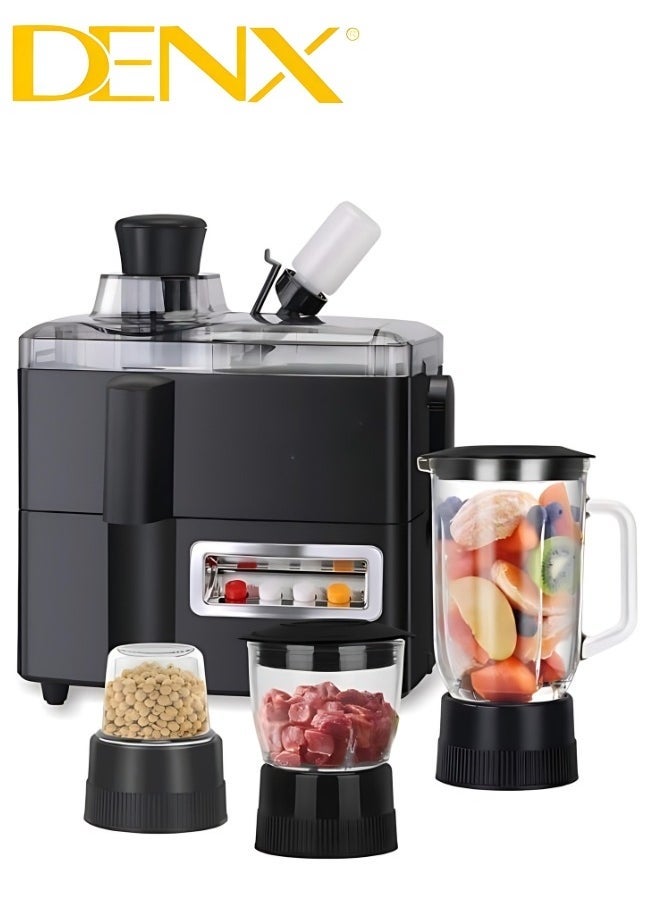 Denx 4-In-1 Food Processor With 29 Functions (Blender, Grinder, Food Processor, Chopper) | 1 Liter | 800 Watts | Dx2500 - Image 1