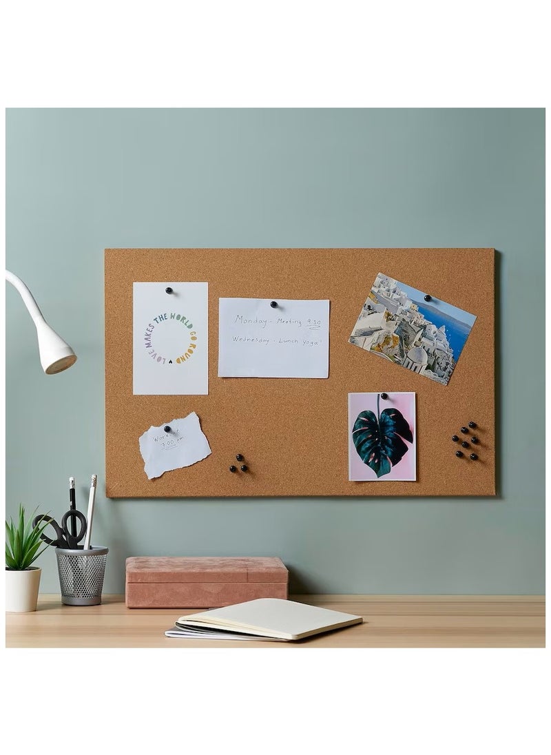 Generic Memo Board With Pins Cork For Office And Home To Gather Notes,  Reminders,  Pictures And Prints 52x33 cm  - Image 1