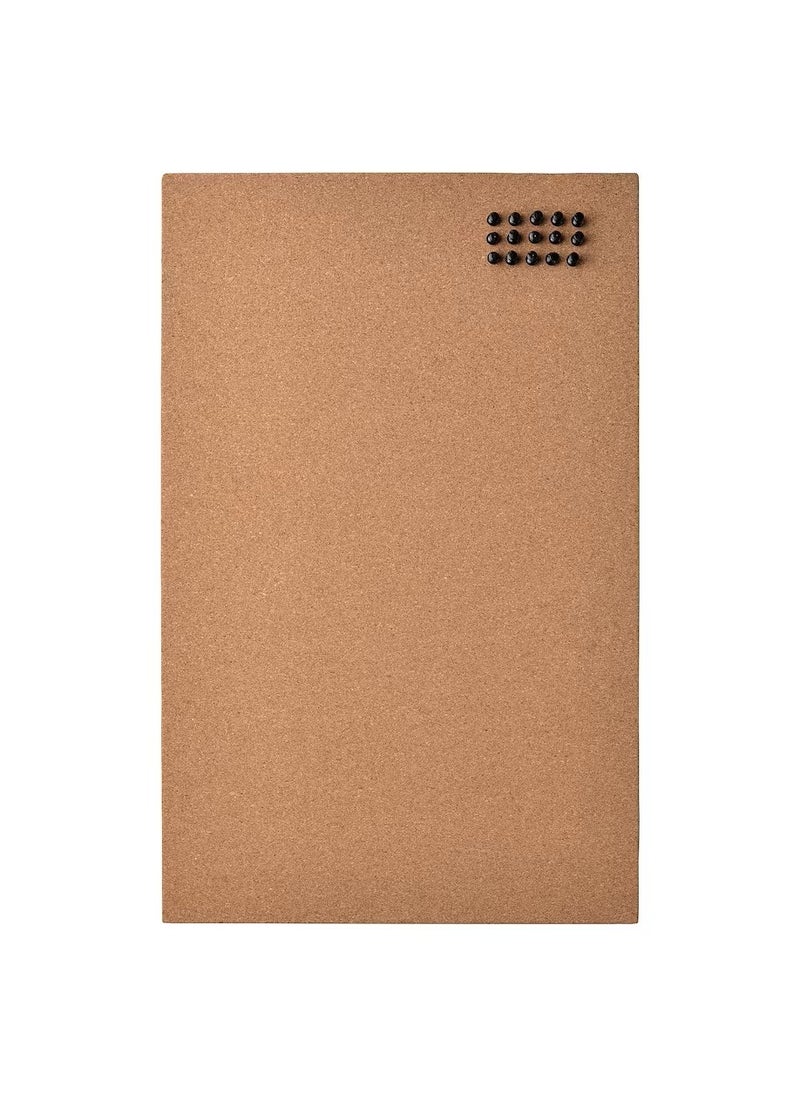 Generic - Memo Board With Pins Cork For Office And Home To Gather Notes,  Reminders,  Pictures And Prints 52x33 cm - Image 1