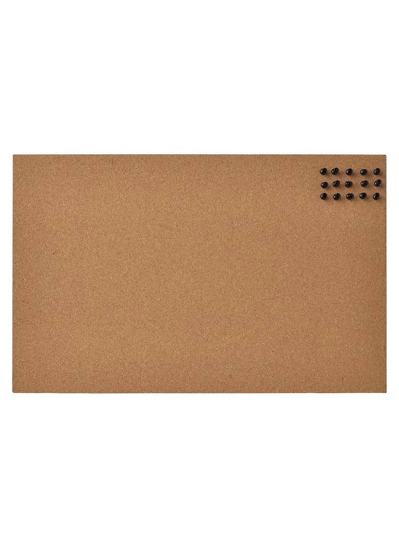 Generic Memo Board With Pins Cork For Office And Home To Gather Notes,  Reminders,  Pictures And Prints 52x33 cm  - Image 2