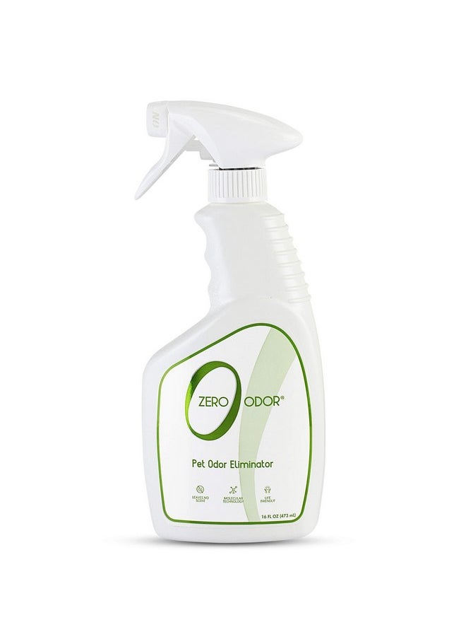Zero Odor Zero Odor - Pet Eliminator Permanently Eliminate Air & Surface Odors - Patented Molecular Technology Best For Carpet, Furniture, Beds Smell Great Again (Over 400 Sprays Per Bottle)  - Image 1