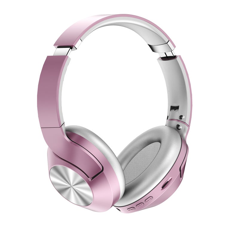 Over Ear Music Headset BT5.0 Wireless Headphones With Microphone - Real-Time Audio Monitoring For Focused Memorization - Noise Reduction Call Center Earphone For Computers Phones - Image 2
