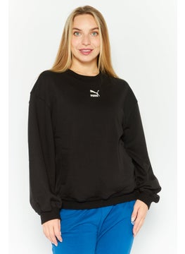PUMA Women Sportswear Fit Long Sleeve Outdoor Sweatshirt, Black  - Image 1
