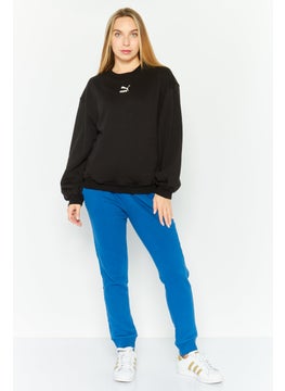 PUMA Women Sportswear Fit Long Sleeve Outdoor Sweatshirt, Black  - Image 2