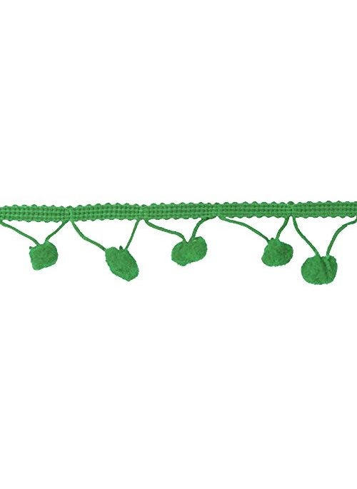 GOELX Pom Pom lace Green 9 Meters Bundle for Decorations/Borders/Crafts  - Image 2
