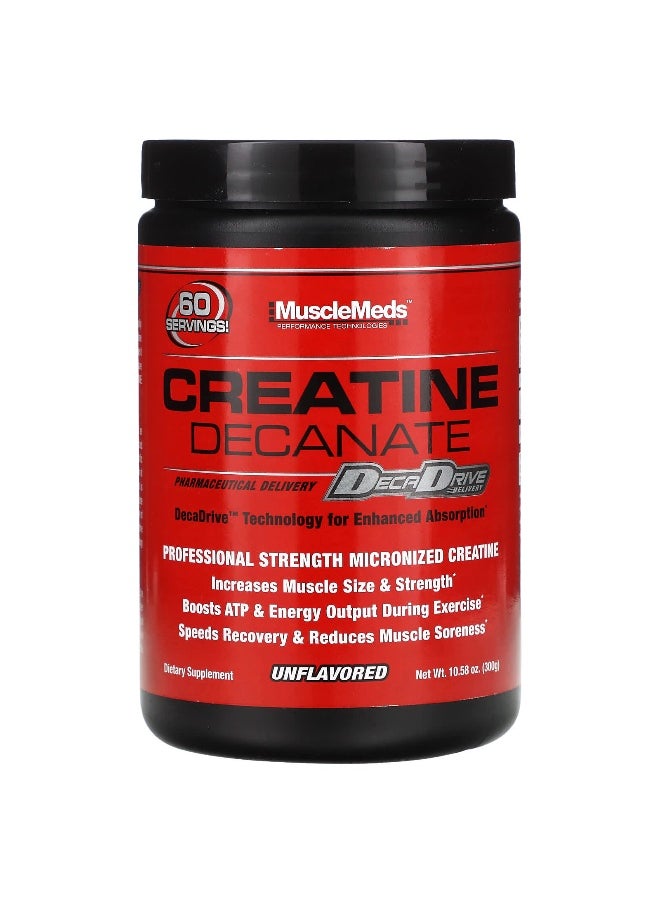 MUSCLEMEDS MuscleMeds, Creatine Decanate, Unflavored, 10.58 oz (300 g)  - Image 1