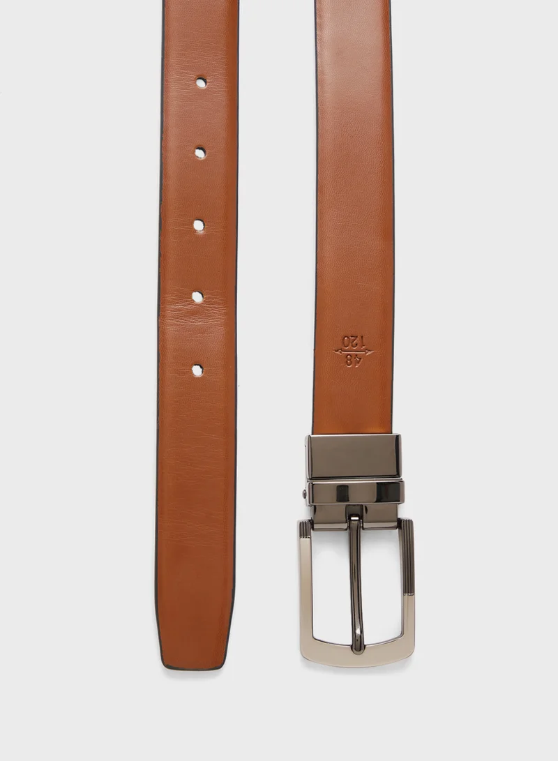 Robert Wood Genuine Leather Reversible Formal Belt
