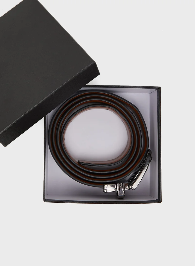 Robert Wood Genuine Leather Reversible Formal Belt