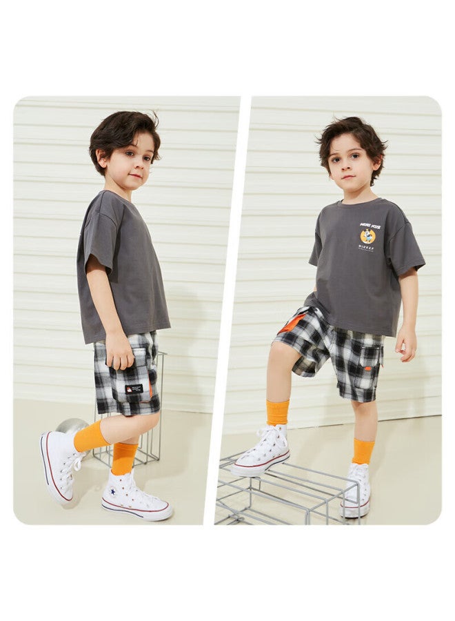 Disney Disney Children's Clothing, Boys' Short-sleeve T-shirt, Cotton, Comfortable, Fashionable, Durable Top, 24 Summer, Db321ae17, Gray, 130 - Image 3
