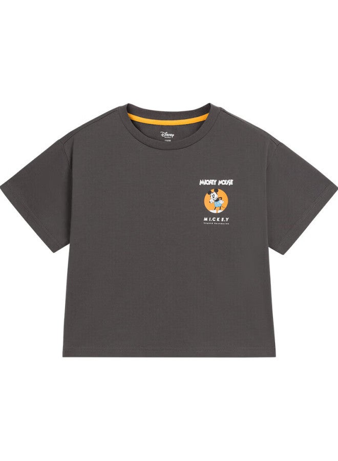 Disney Disney Children's Clothing, Boys' Short-sleeve T-shirt, Cotton, Comfortable, Fashionable, Durable Top, 24 Summer, Db321ae17, Gray, 130 - Image 5