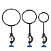 JCBIZ JCBIZ Lab Stand Support Retort Ring Set 60mm 80mm 100mm, Lab Metalware Equipment  - Image 2