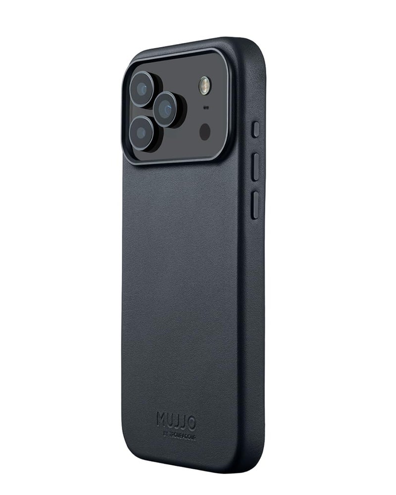 Mujjo Leather Case for iPhone 17 Pro Max MagSafe Compatible Basalt Blue - Image 2