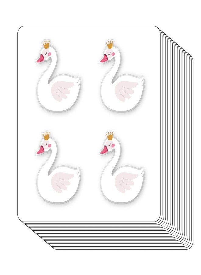 GUVSPTI Swan Stickers 1in for Scrapbooking, Arts, Craft, Kids DIY, Calendars Journals 80-Pack - Image 2
