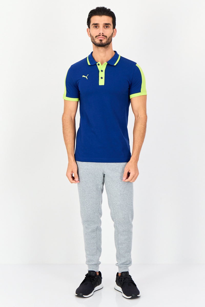 PUMA تي شيرت بولو للرجال بأكمام قصيرة مناسب للرياضة في الهواء الطلق، أزرق فيروزي - Image 2